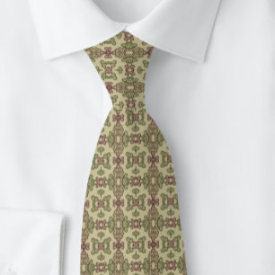 Grünes Brown Burgundy Krawatte