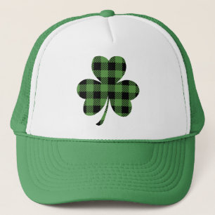 Grünes Büffel-Karo Design-61104 Truckerkappe