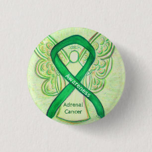 Grünes Button des Angel-Ribbon-Engels für Nebennie