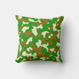 Grünes Camouflage dekoratives Kissen