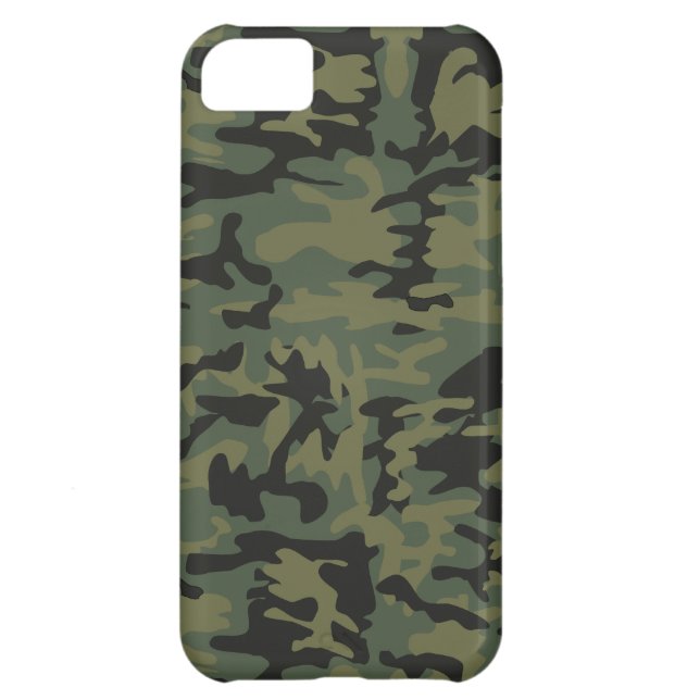 Grünes Camouflagemuster Case-Mate iPhone Hülle (Rückseite)