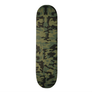 Grünes Camouflagemuster Skateboard