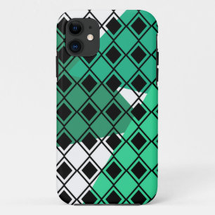 Grünes Dreieck Harlequin Case-Mate iPhone Hülle