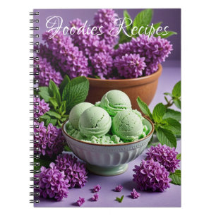 Grünes Eis mit Fliederblüten Foodies Rezepte Notizblock