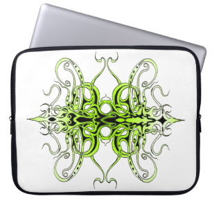 Grünes Empire Stammesdesign Laptopschutzhülle