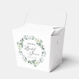 Grünes Eukalyptus-Blätter Botanisches Brautparty Geschenkschachtel