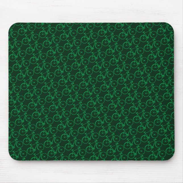 grünes Fahrrad . Fahrrad cool Mousepad (Vorne)