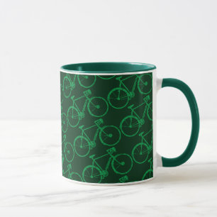 grünes Fahrrad Tasse