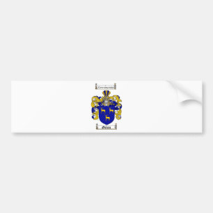 GRÜNES FAMILIENWAPPEN - GRÜNES WAPPEN AUTOAUFKLEBER