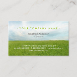 Grünes Feld Visitenkarte