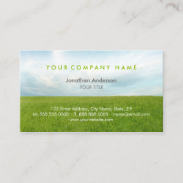 Grünes Feld Visitenkarte