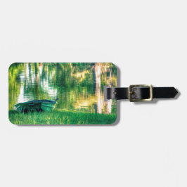 Grünes Fischerboot Gepäckanhänger