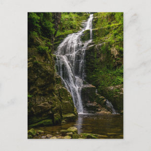 Grünes Foto Wasserfall Landschaft Postkarte