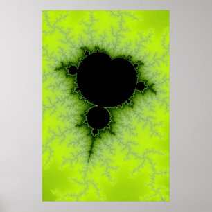 Grünes Fraktal Poster