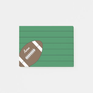 Grünes Fußball-Sportnotizbuch-Geschenk Post-it Klebezettel