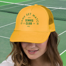 Grünes Game Set Match Après Tennis Club Gelb