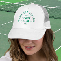 Grünes Game Set Match Après Tennis Club Weiß