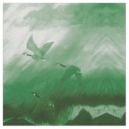 Grünes Gänse Stoff