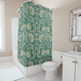 Grünes Gauchheil, William Morris, Jugendstil Duschvorhang