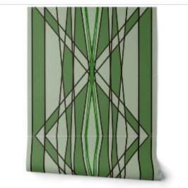 Grünes geometrisches Design Tapete