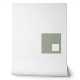 Grünes geometrisches Quadrat Weißmeer Fohlen-Tapet Tapete