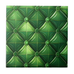 Grünes getuftetes Design Fliese