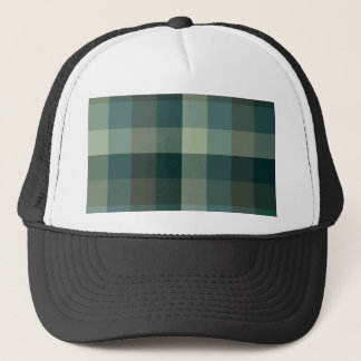 Grünes Gingham-Karo-Karo-Design Truckerkappe