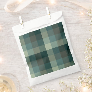 Grünes Gingham-Karo-Karo-Muster Geschenktütchen