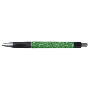 Grünes Glitter Kugelschreiber