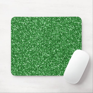 Grünes Glitzer Mousepad