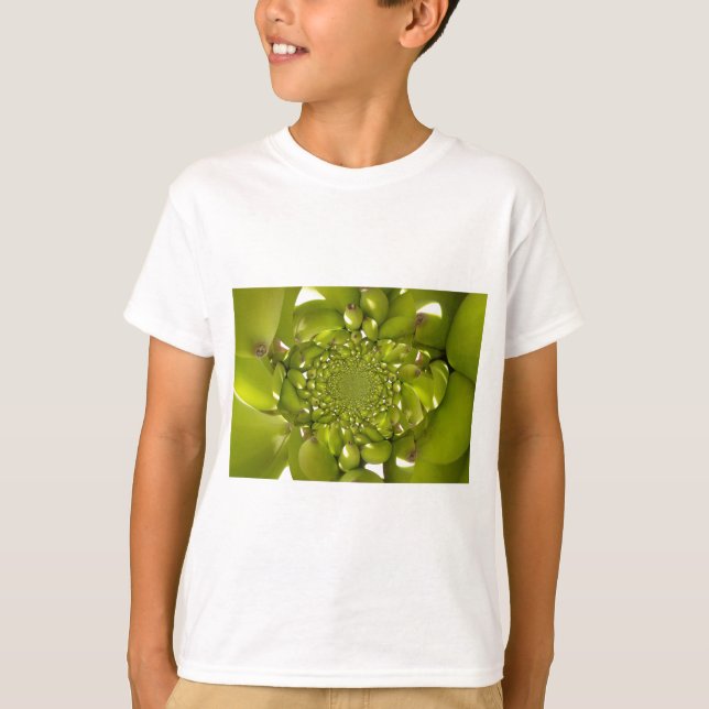 Grünes Gold: Banane der tropischen Drehung Kaleido T-Shirt (Vorderseite)