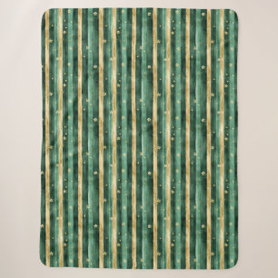 Grünes Gold Shamrock St. Patrick's Day Streifen Sherpadecke
