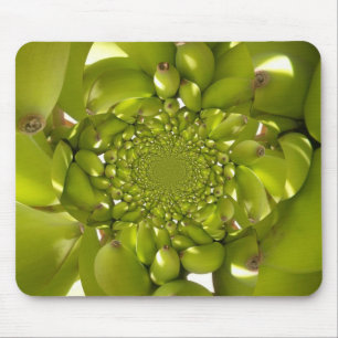 Grünes Gold: Tropischer Twist Banane Kaleidoskop Mousepad