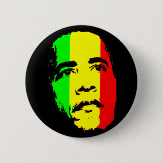 Grünes GoldObama roter Knopf Button