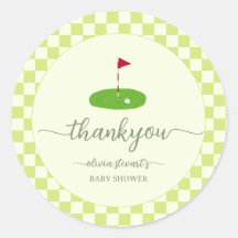 Grünes Golf Thema Baby Shower Danke