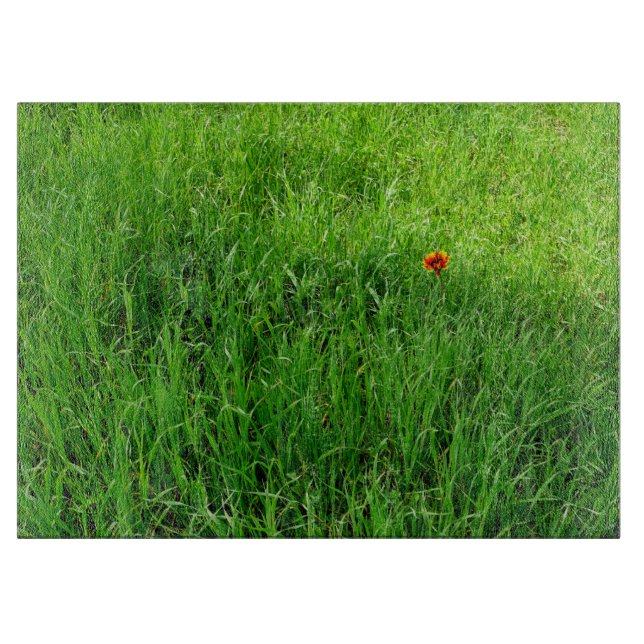 Grünes Gras Schneidebrett (Vorderseite)