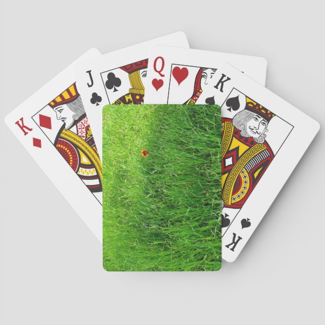 Grünes Gras Spielkarten (Rückseite)