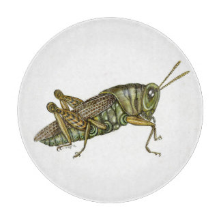 Grünes Grasshopper-Tischset Schneidebrett