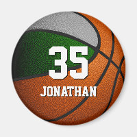 grünes graues Sportteam färbt Teenager Basketball