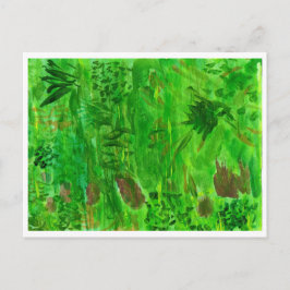 Grünes Grünes Gras auf der Ansichtskarte Postkarte
