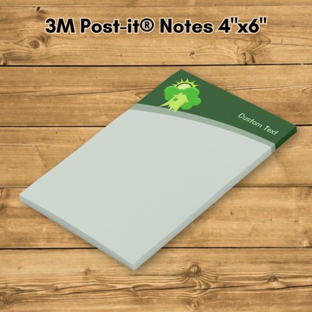 Grünes Haus Post-it Klebezettel (Von Creator hochgeladen)