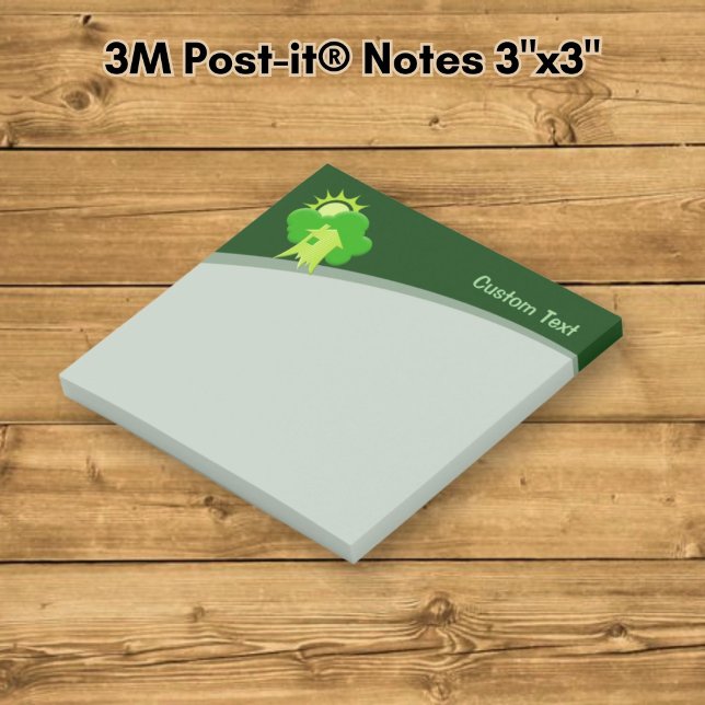 Grünes Haus Post-it Klebezettel (Von Creator hochgeladen)