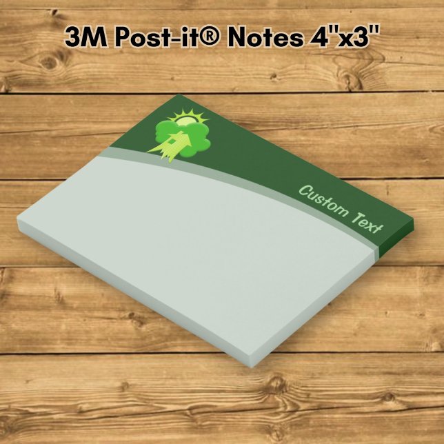 Grünes Haus Post-it Klebezettel (Von Creator hochgeladen)