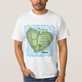 Grünes Herz Langfristige Pflegekräfte T-Shirt