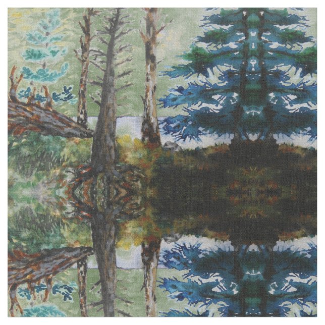 Grünes Holz-Muster Stoff (Nahaufnahme)