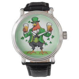 Grünes Huhn Armbanduhr