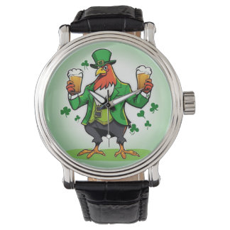 Grünes Huhn Armbanduhr