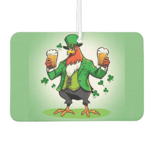 Grünes Huhn Autolufterfrischer