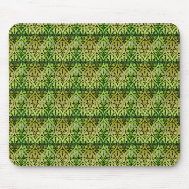Grünes Indianermuster Mousepad (Vorne)