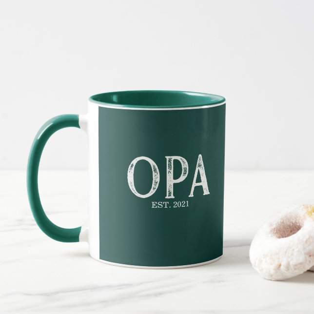 Grünes Jahr der Jäger Tasse (Mit Donut)